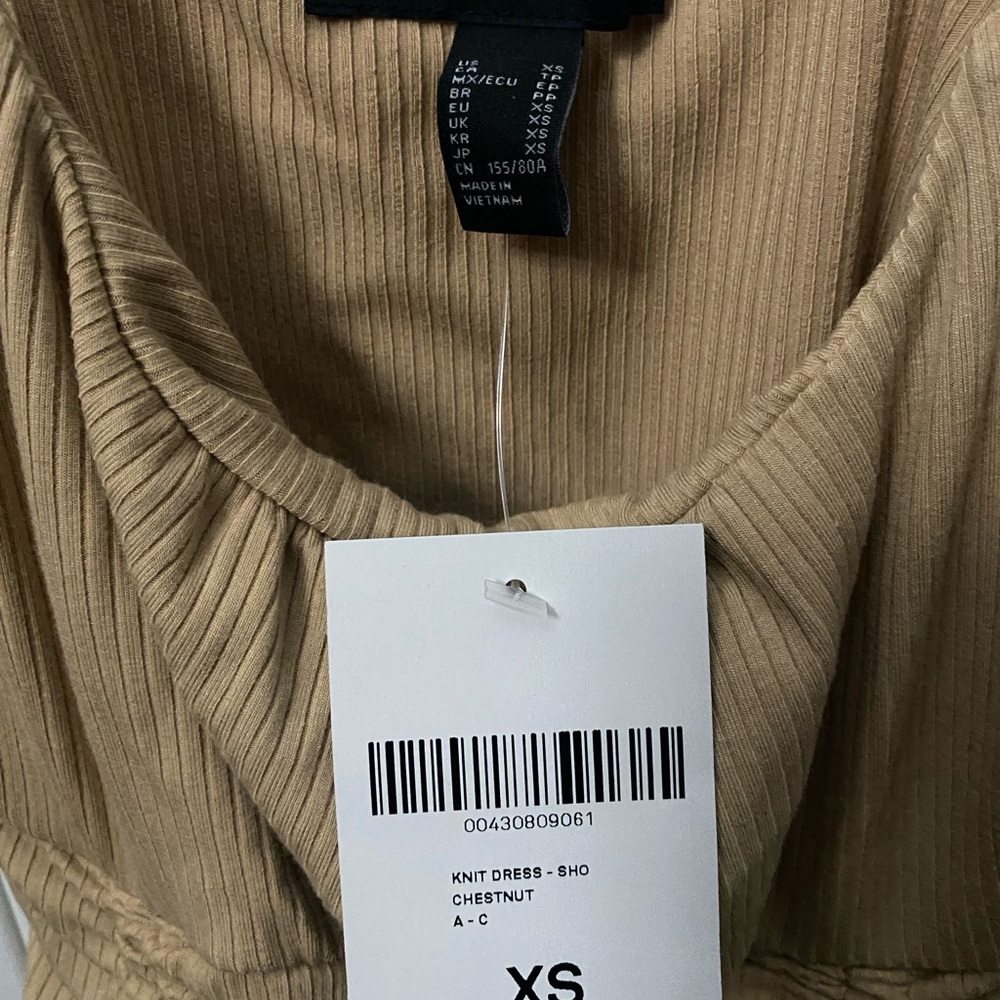 Forever 21 Tan Ruched Mini Dress - Picture 2 of 2